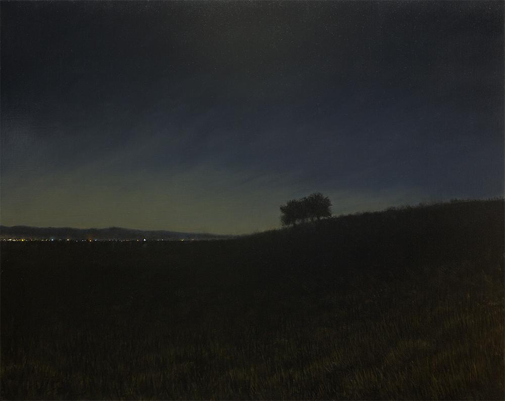 Four Trees at Dusk