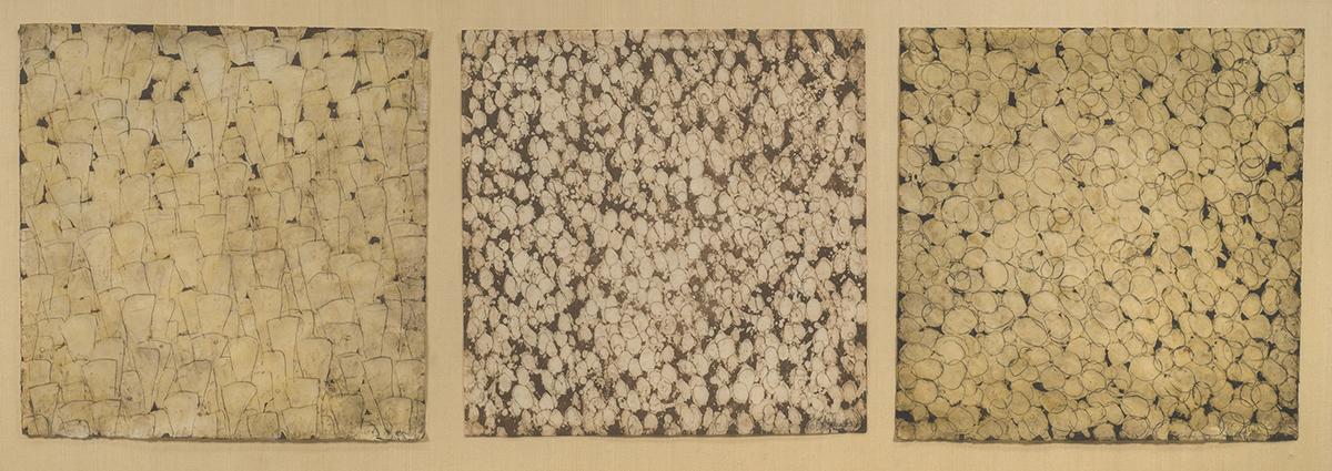 Ochre Circles Cones nd Small Dots