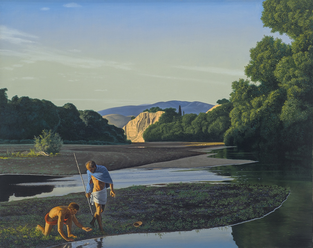 Landscape with Diogenes, pastoral with classical figures
