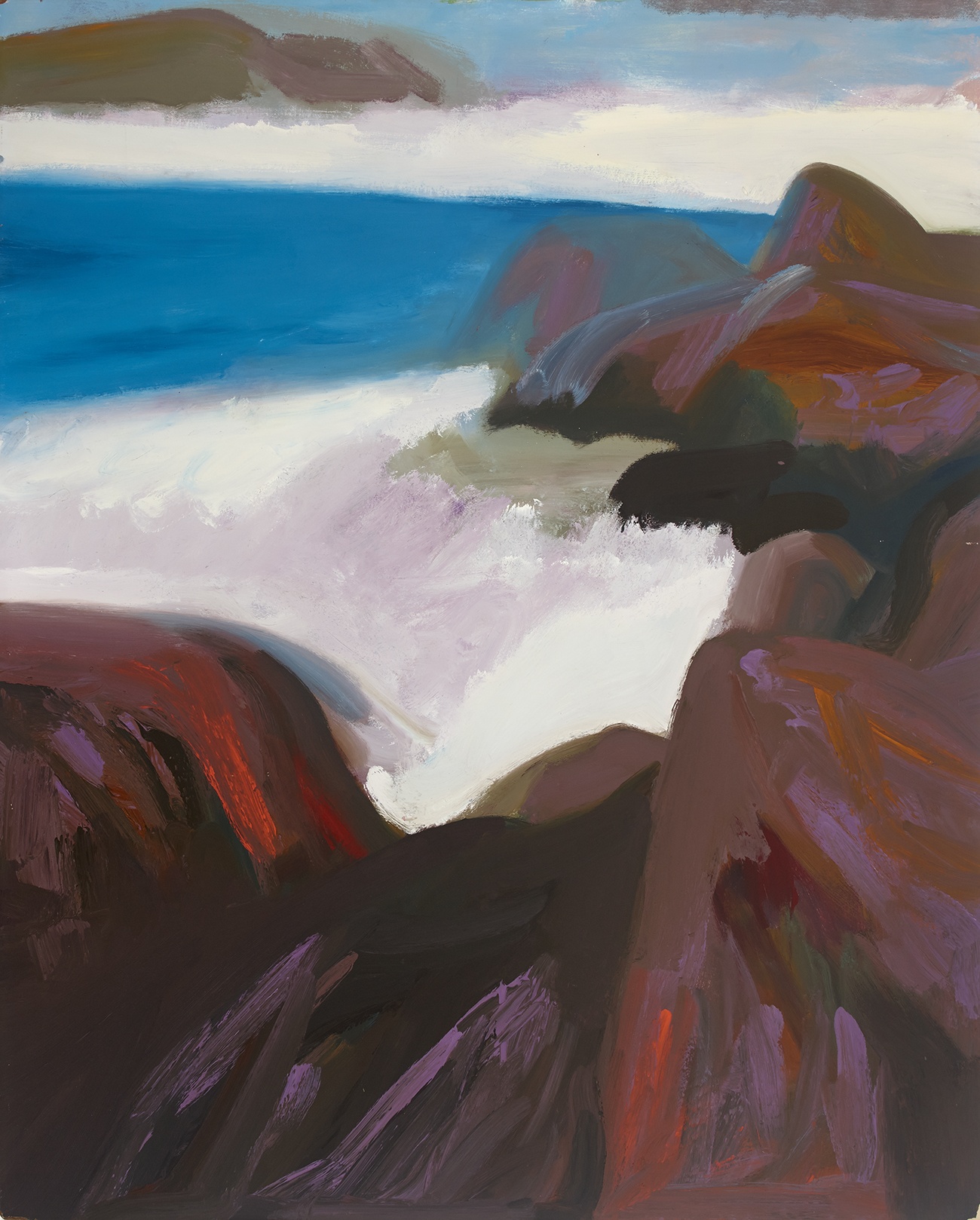 Seascape with Waves by James Weeks