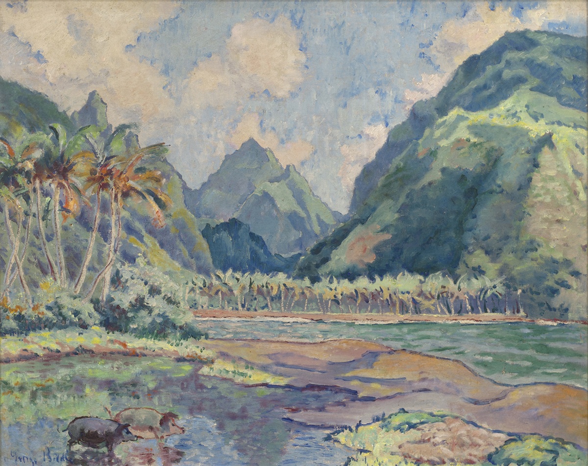 Untitled (Tahitian Scene) by George Biddle