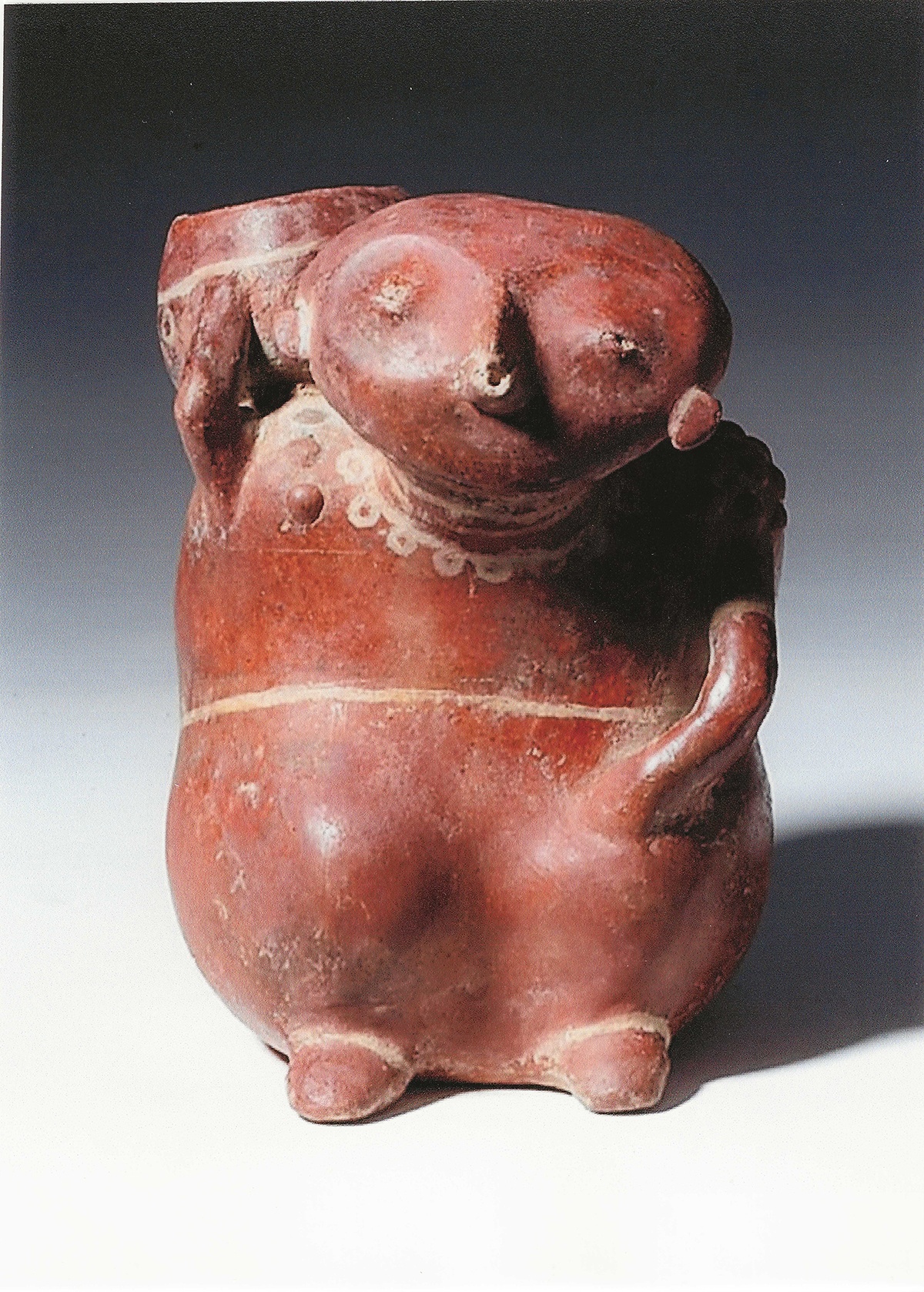 Pre-Columbian Seated Cargador Figure