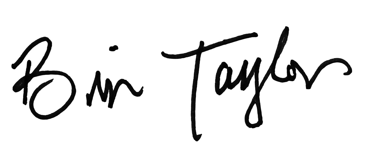 Brian Taylor Signature