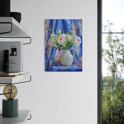 Azure Peonies by Anastasia Elena Baranoff